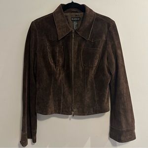 Bebe vintage brown suede jacket L